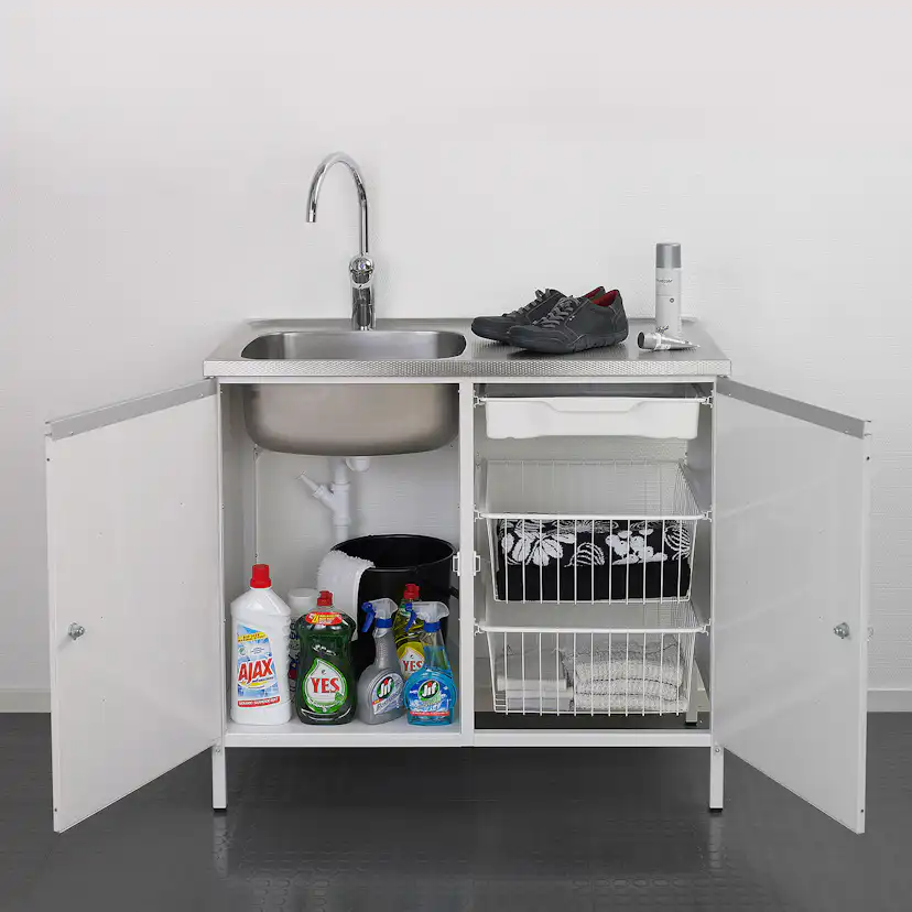 Tvättbänk Contura Steel CABL 10 Vit