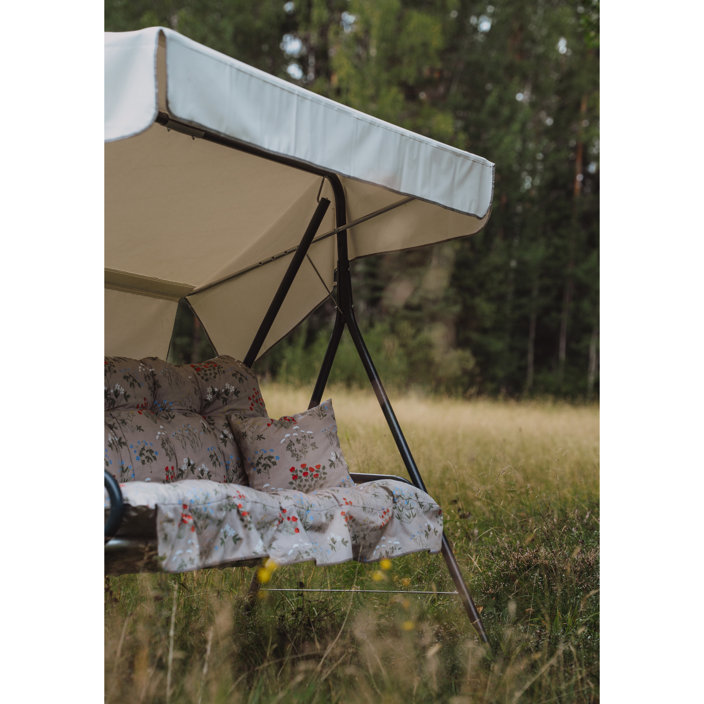 Suvi 3- pers. hammock, 99B Grå/Beige-blommig
