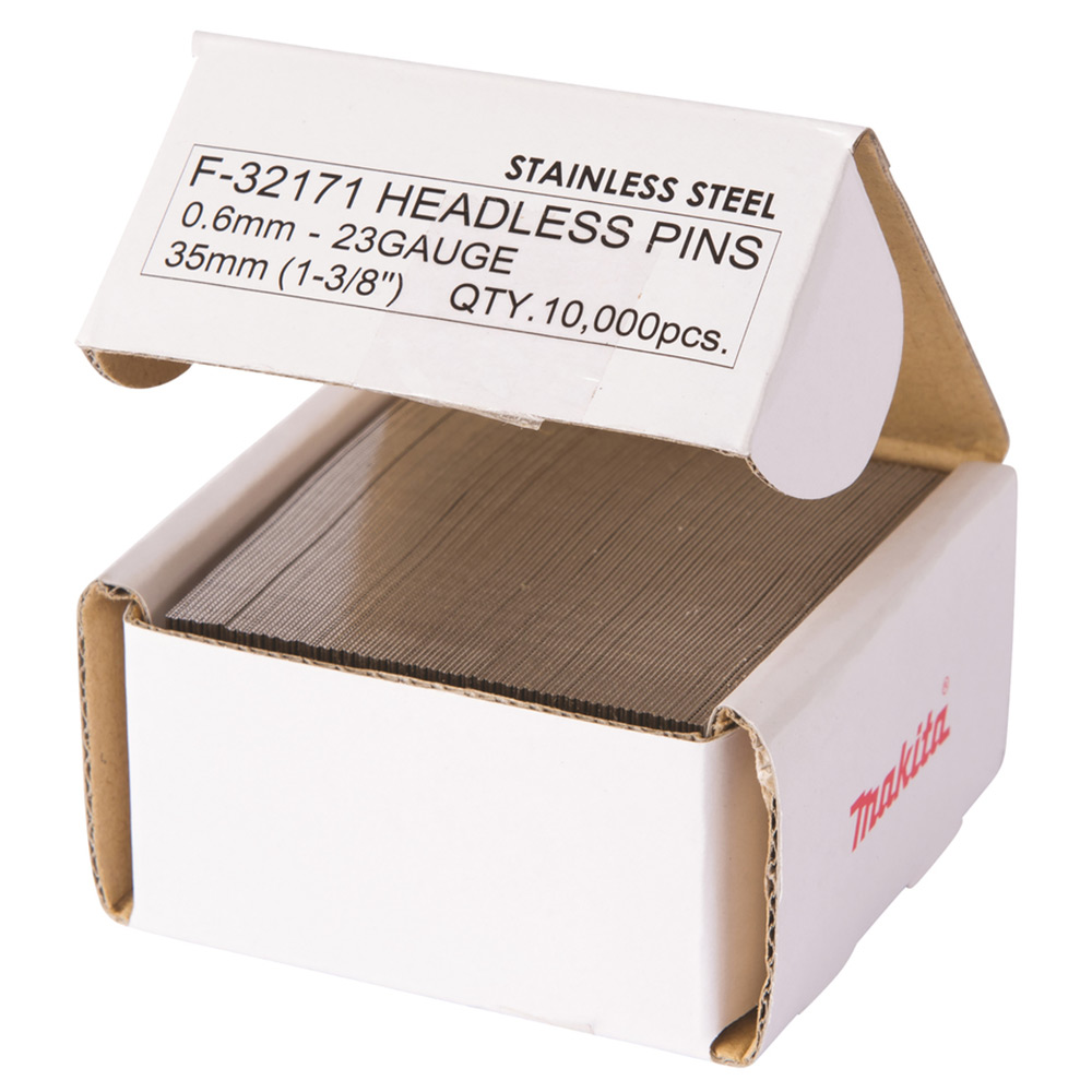 Spik Makita Rostfri 0,6x35 mm 10 000 st