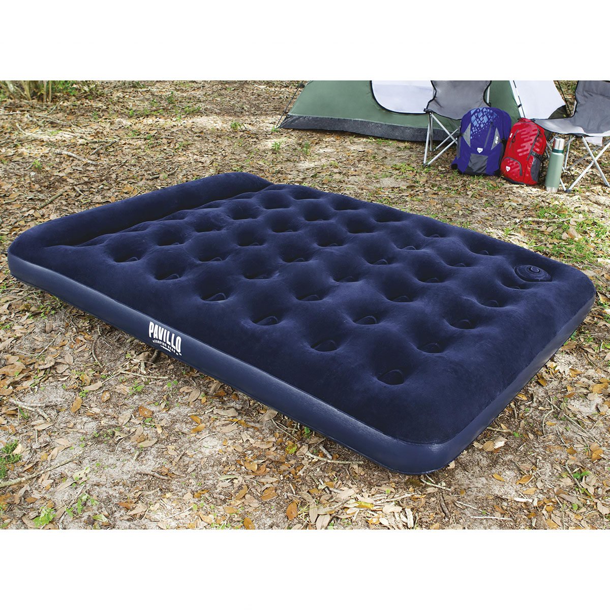 Uppblåsbar Madrass Bestway Pavillo Airbed Queen Med Inbyggd Fotpump