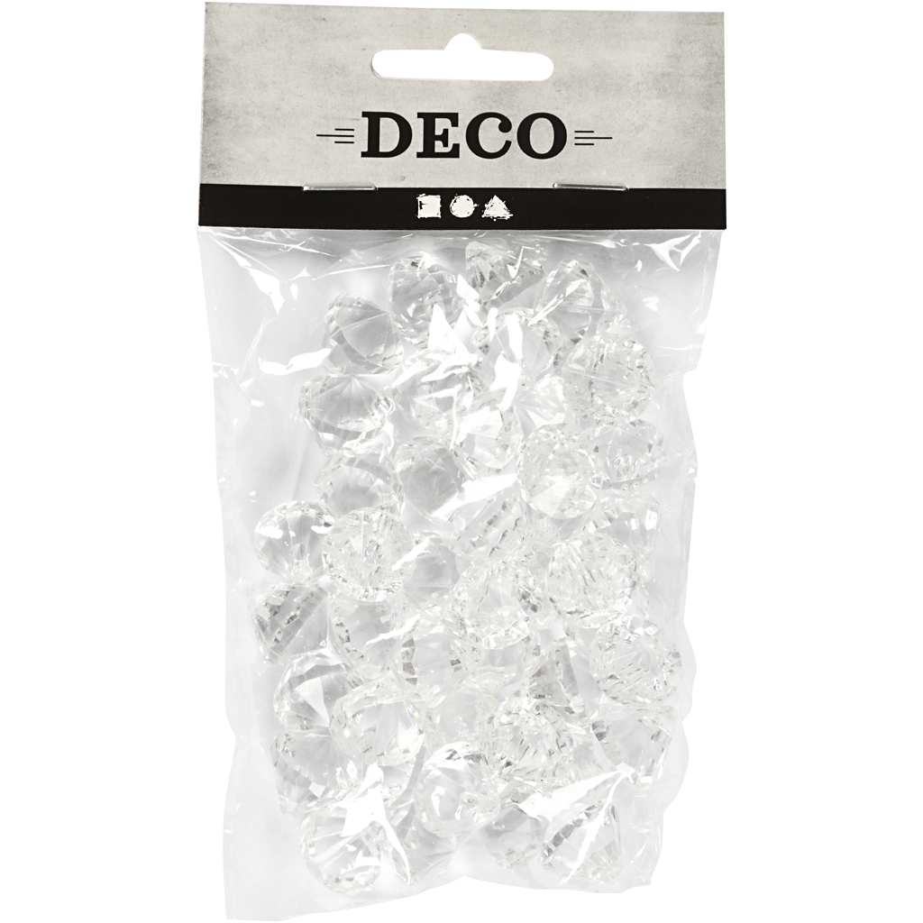 Prismor Creativ Company Blank Transparent Stl 17x16 mm Hålstl 1,2 mm 43 St/1 Förp