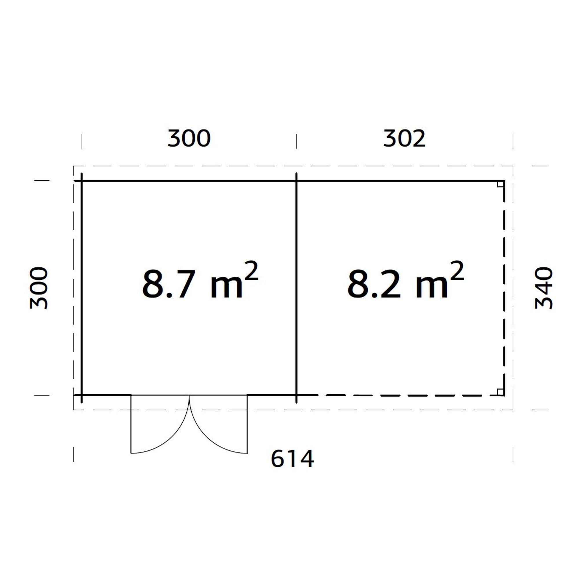 Stuga Palmako Ella 16,8 m2