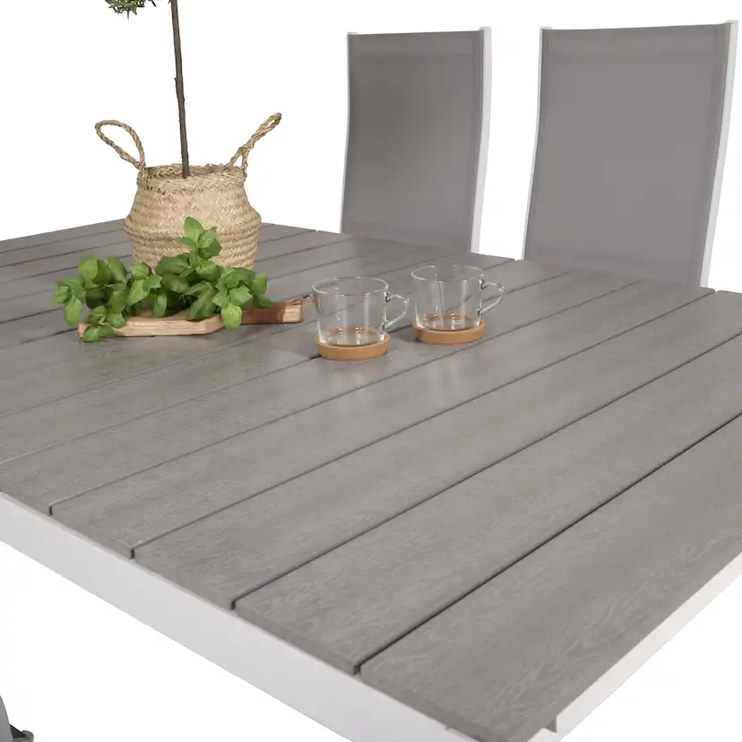 Matgrupp Venture Home Lova 160/240 med 6 Copacabana Stolar
