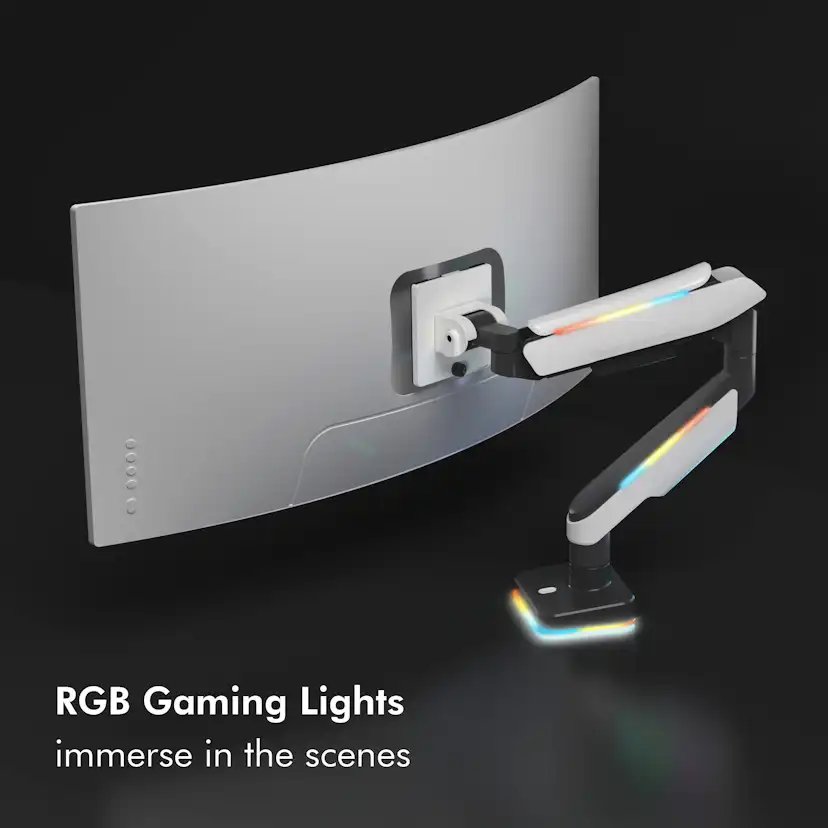 Gaming-monitorarm LogiLink 17-32 tum med Belysning
