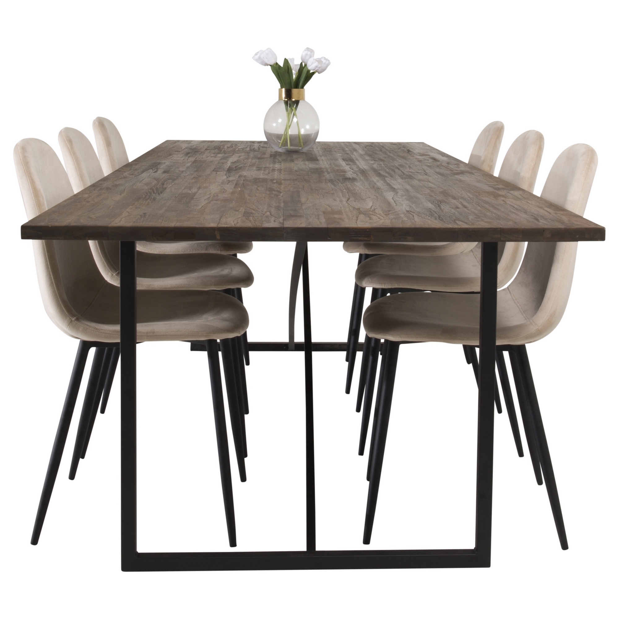 Matgrupp Venture Home Peo med 6 Pobbie Stolar Sammet