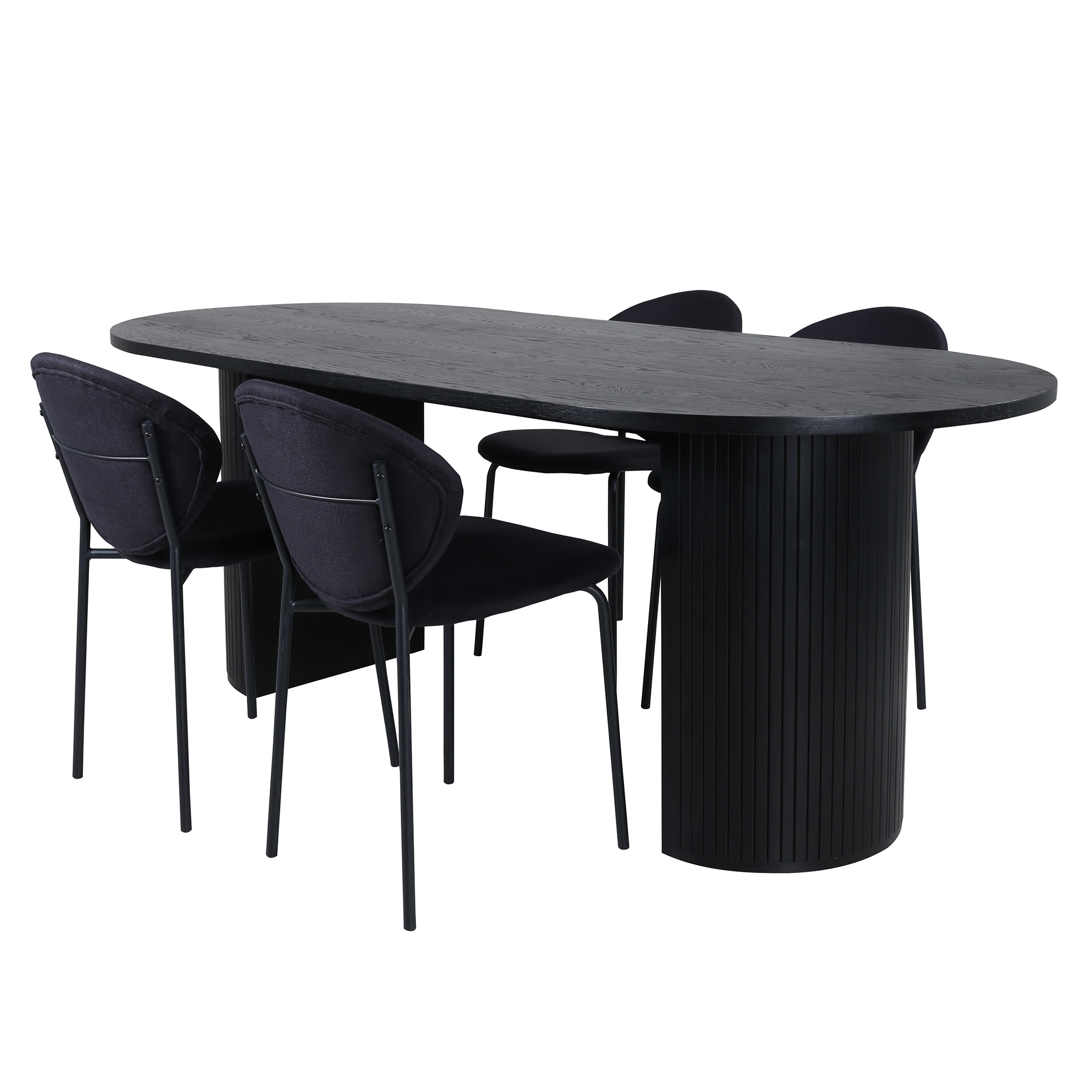 Matgrupp Venture Home Bianca med 4 Valor Stolar