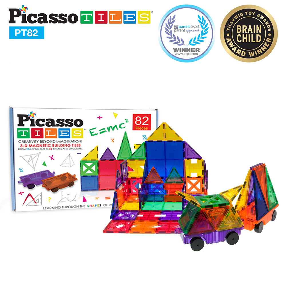 Magnetplattor Picasso Tiles 82 bitar