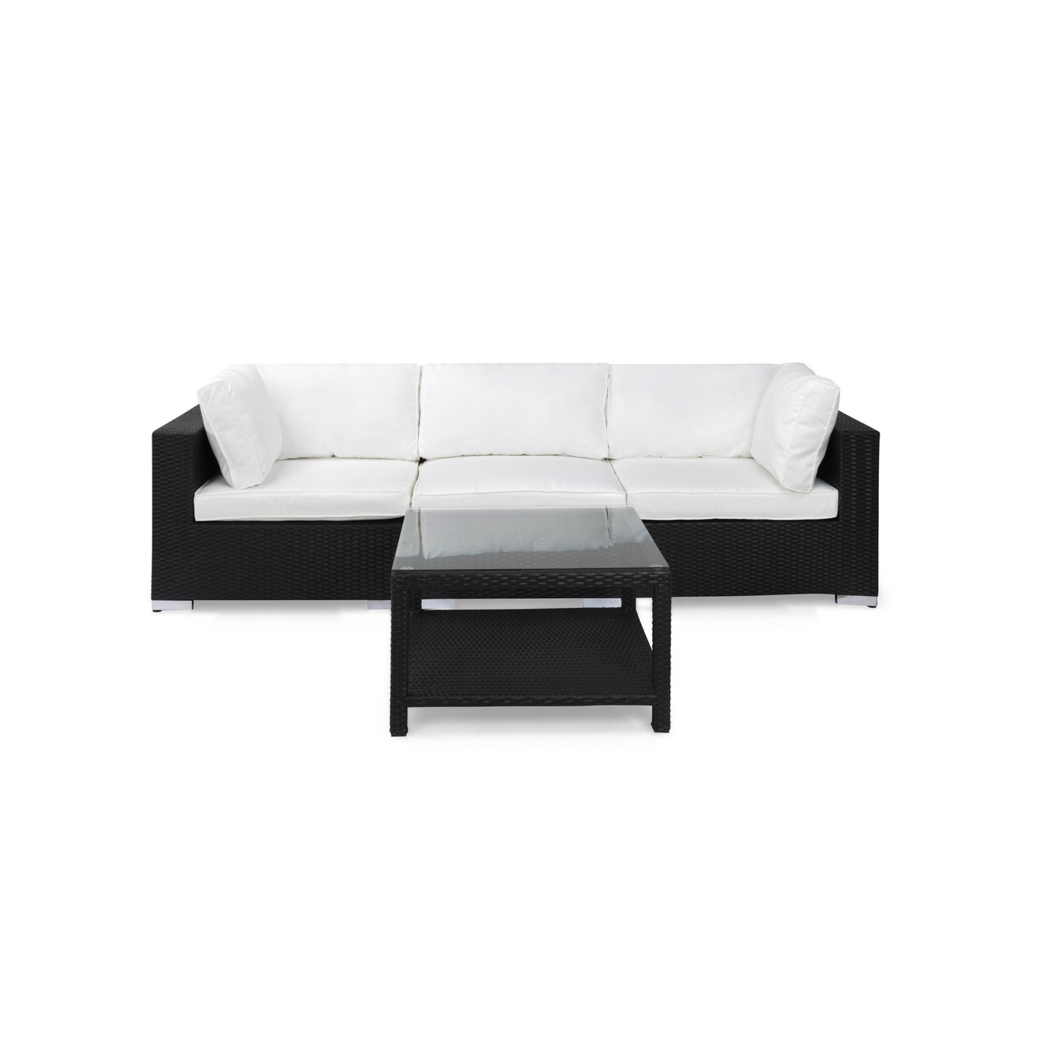 Loungegrupp Comfort Garden Bahamas 3-sits med Utebord 75x75 Utomhus