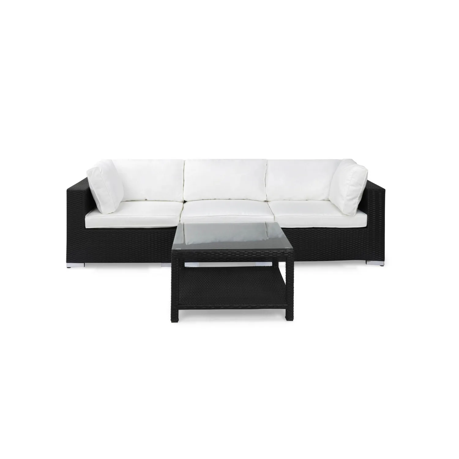 Loungegrupp Comfort Garden Bahamas 3-sits med Utebord 75x75 Utomhus