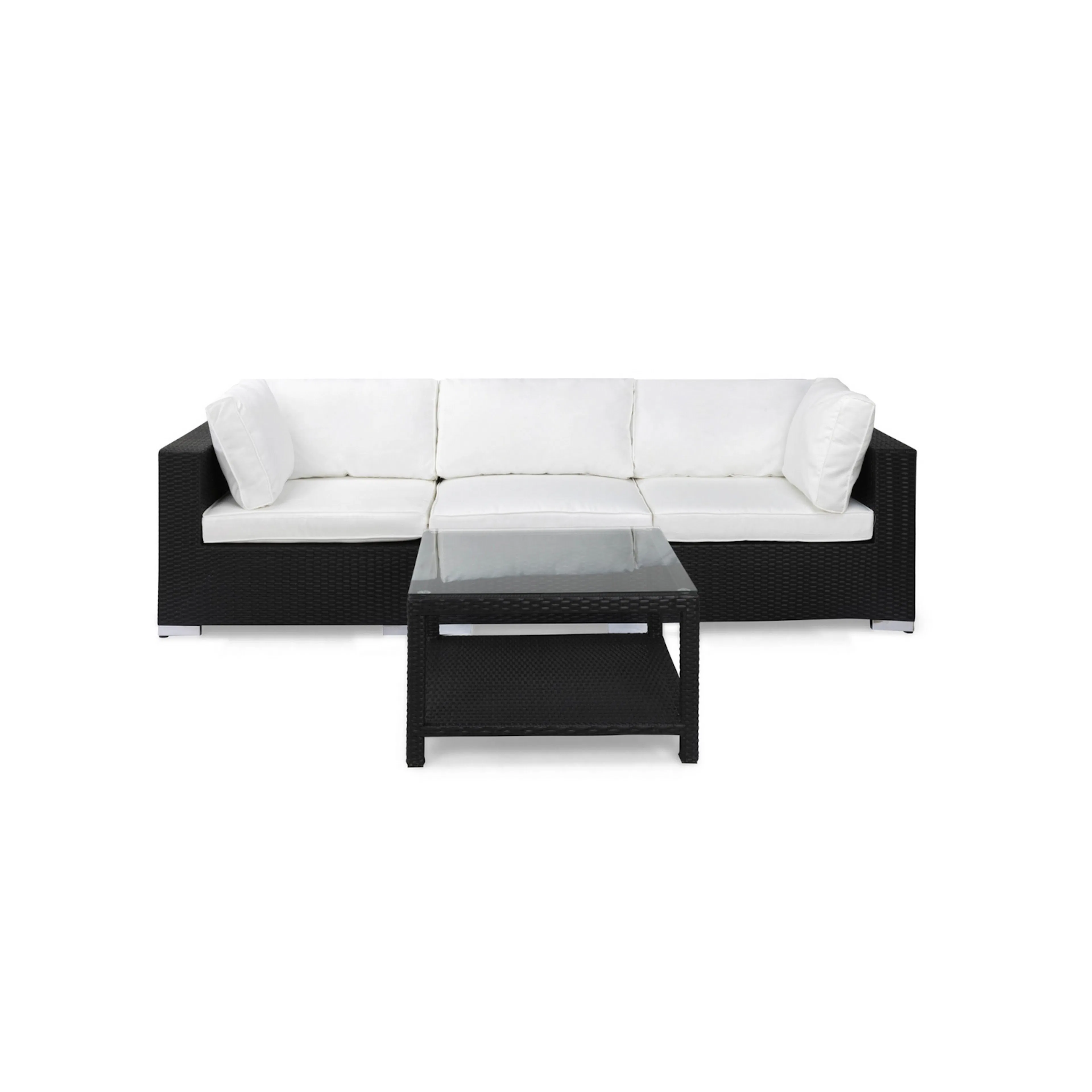Loungegrupp Comfort Garden Bahamas 3-sits med Utebord 75x75 Utomhus