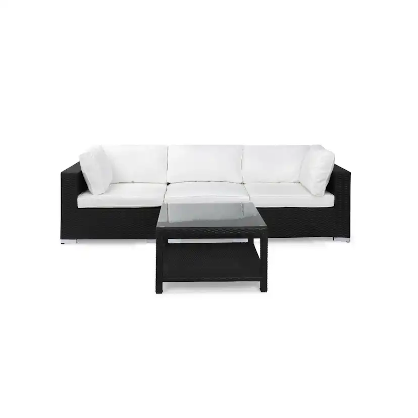 Loungegrupp Comfort Garden Bahamas 3-sits med Utebord 75x75 Utomhus