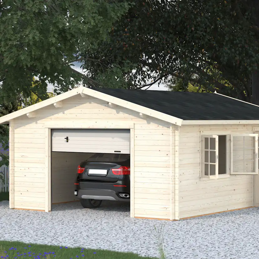 Garage Palmako Roger 23,9 m2 med Takskjutport