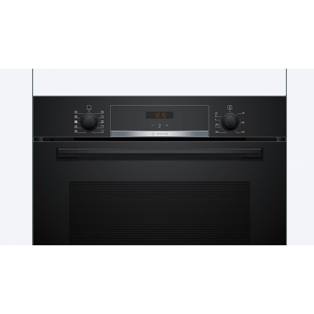 Inbyggnadsugn Bosch HQA534BB3 Serie 4 Svart med Ångfunktion och Avancerad Varmluftsteknik