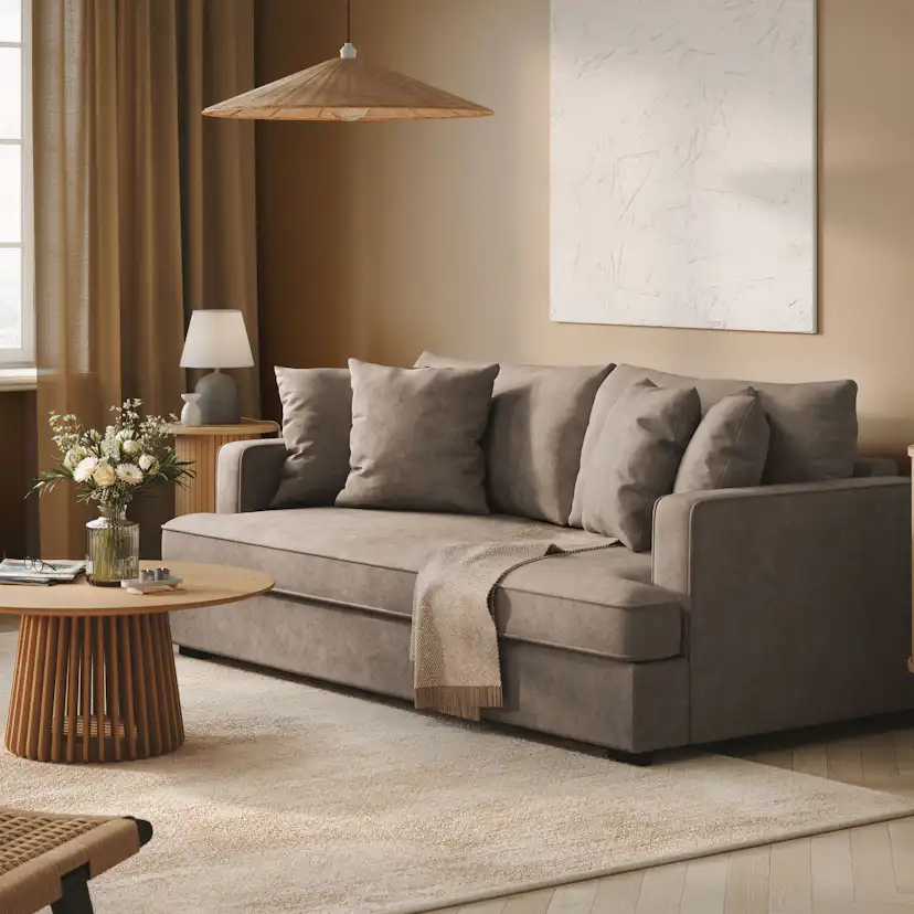 Soffa Scandinavian Choice Rossita 3-sits Djup Soffa med Hel Dyna