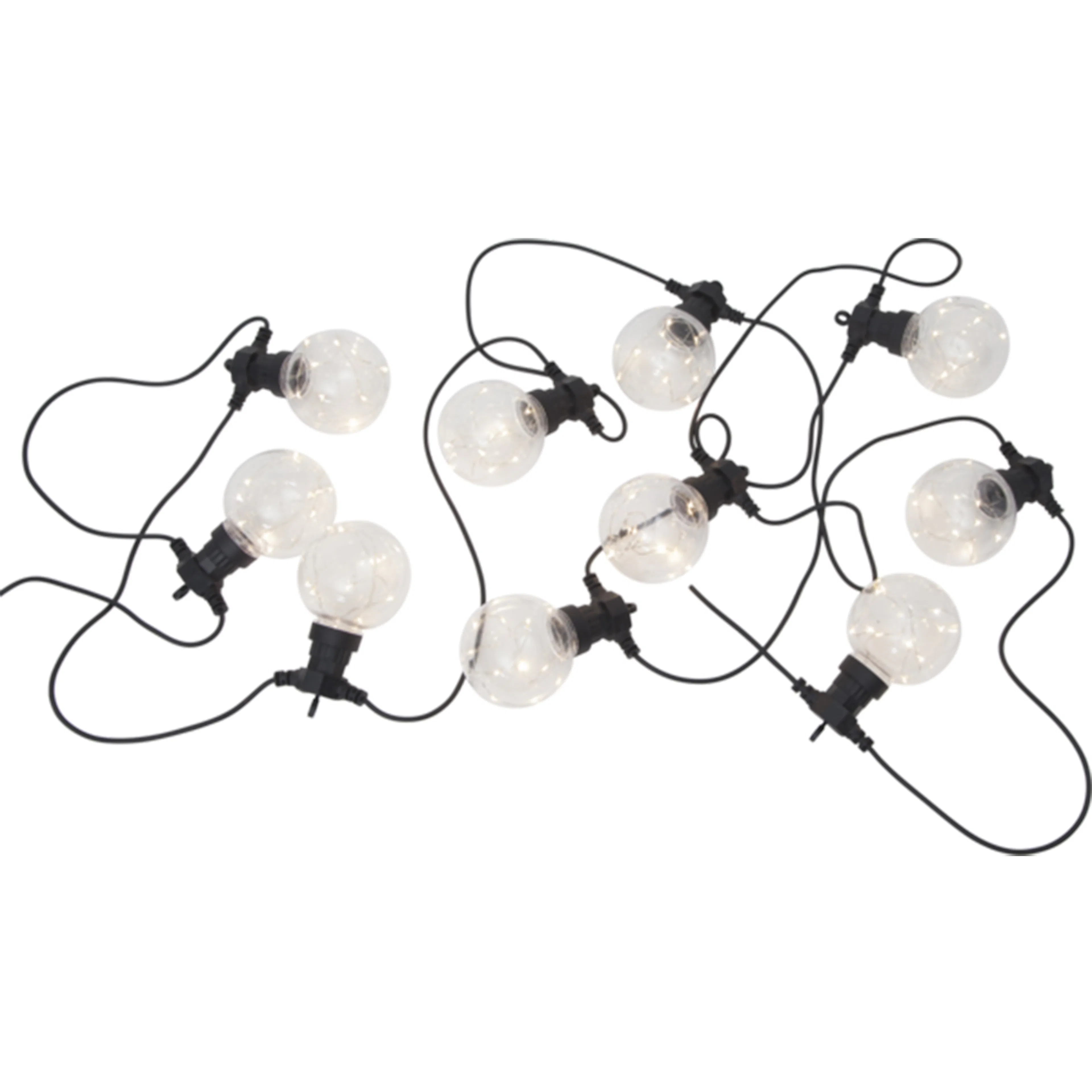 Ljusslinga Star Trading Big Circus 10L LED Utebelysning Svart
