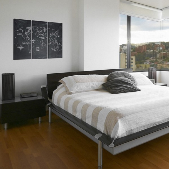 Tavla Arkiio Geografi Lektion Italienska Språket Triptych