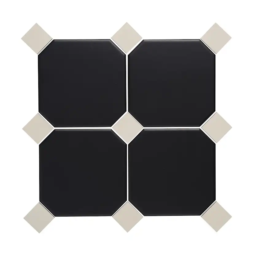 Klinker Konradssons Sekel Oktagon Nero 15x15 cm