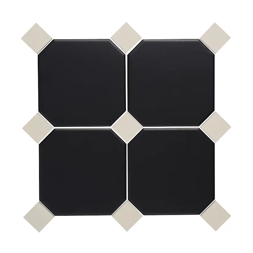 Klinker Konradssons Sekel Oktagon Nero 15x15 cm