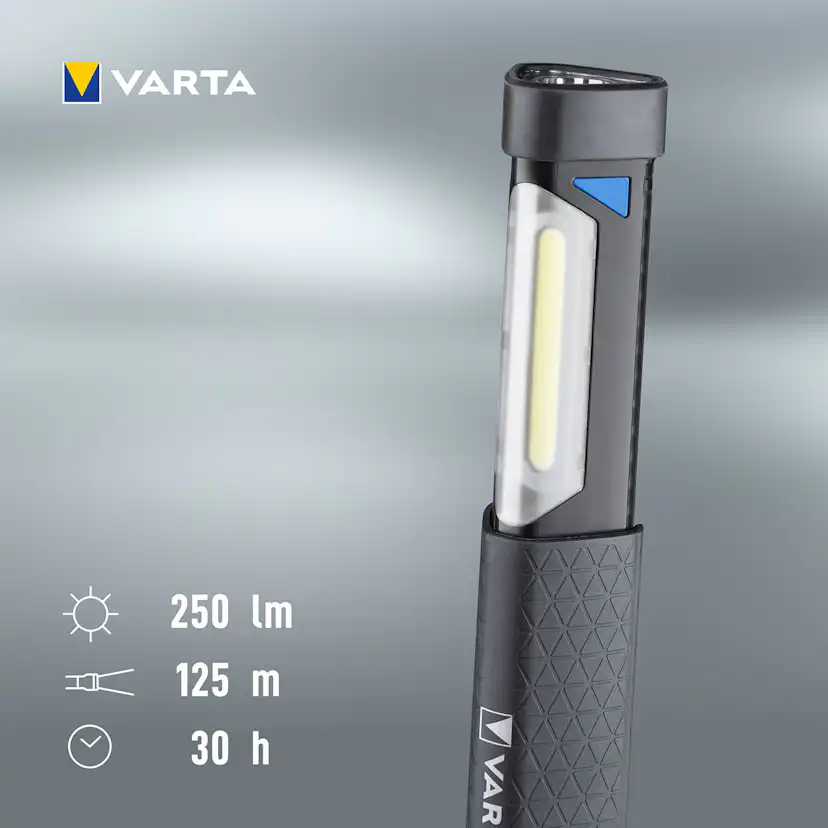 Arbetsbelysning Varta Work Flex Telescope Light IP54 250 lm