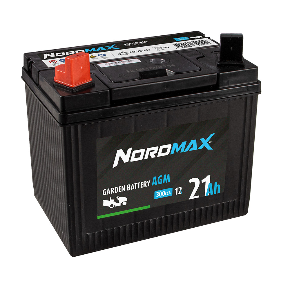 Batteri Nordmax Trädgård 12V 21Ah 300A U1