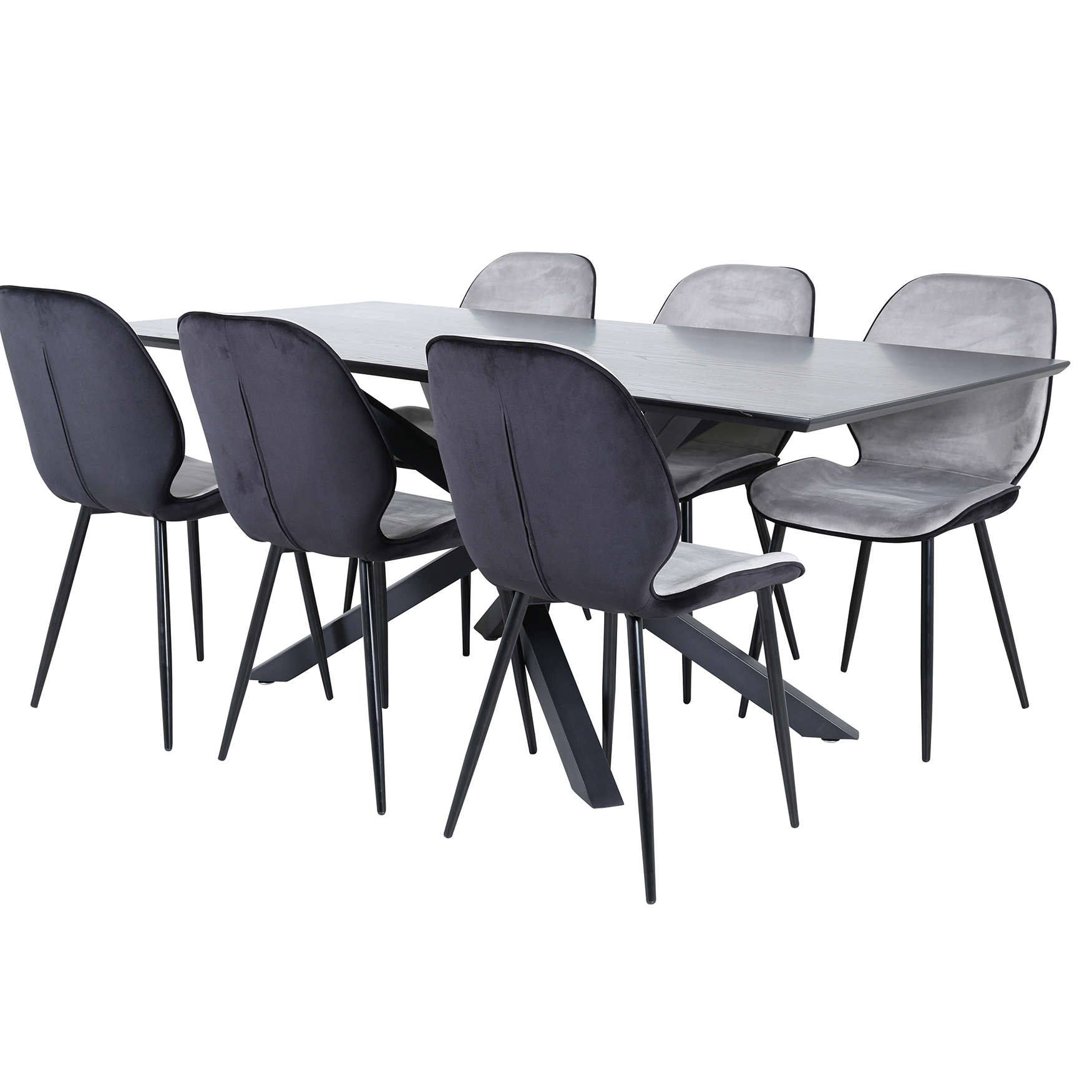 Matgrupp Venture Home med Piata Matbord och 6 Elisa Matstolar