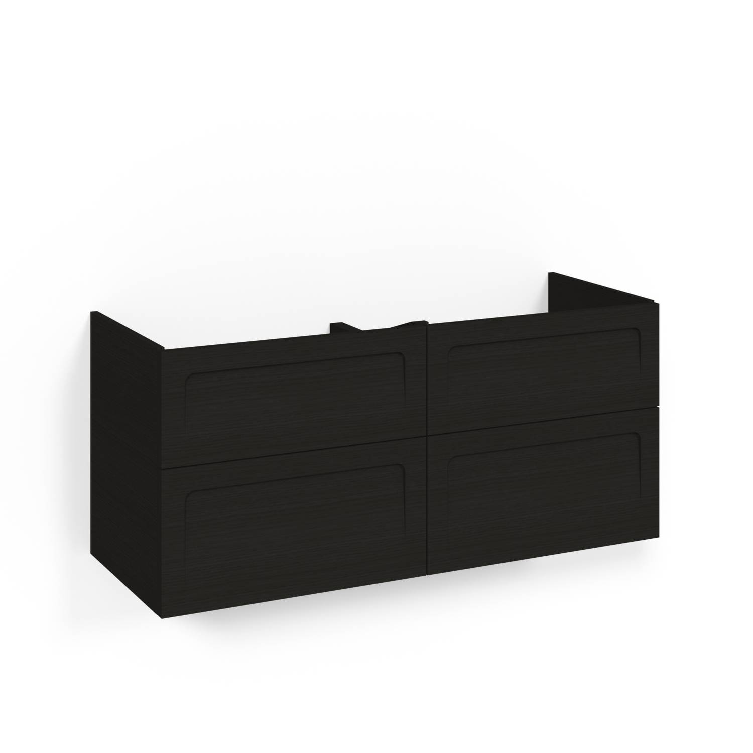 Crown Ud. 120x45D Sv.Ek 4L Sha Bredd: 1200, Svart Ek