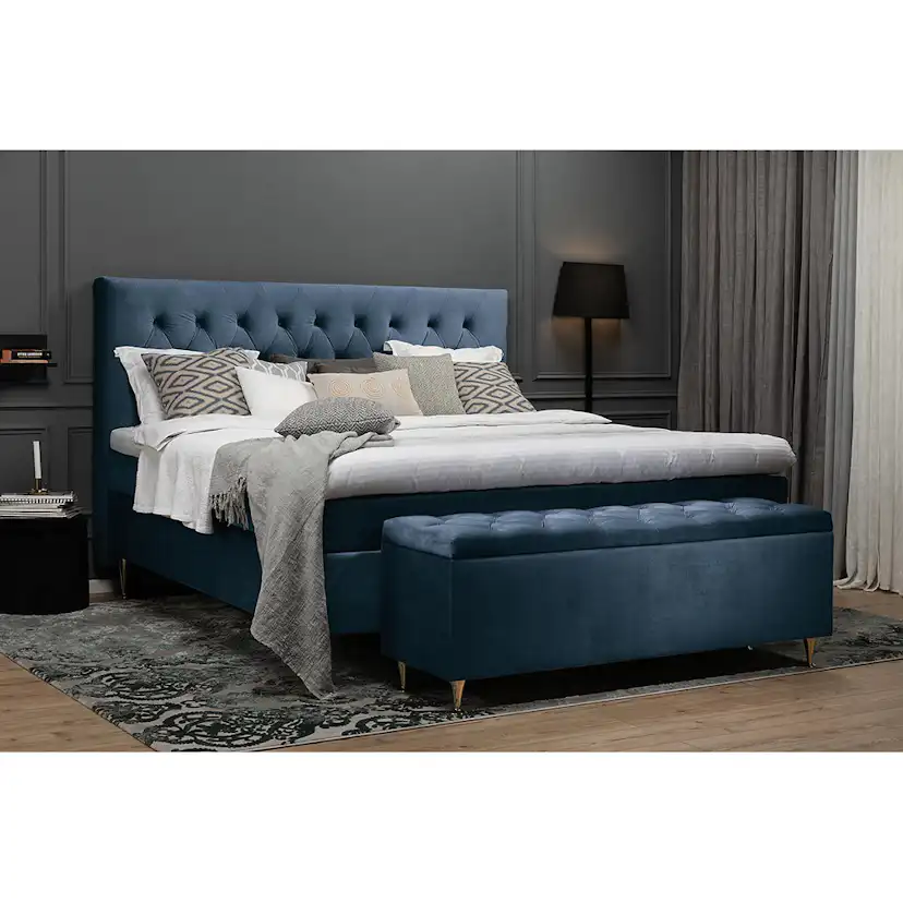Kontinentalsäng Berg & Strand Royal Velvet 210x210 med Sänggavel