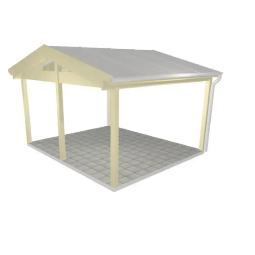 Uterumsstomme Glimma B 4153 x D 3580mm med Mittstolpe B 4153 x D 3580 mm