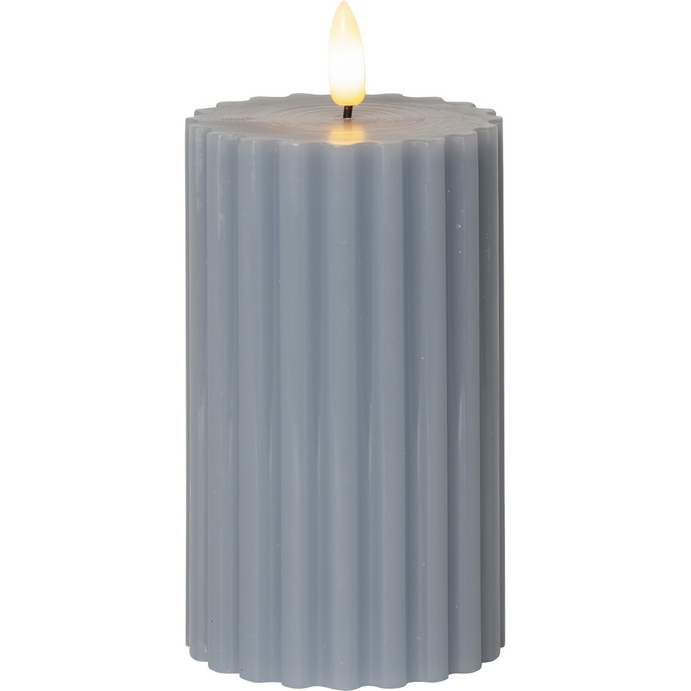 LEDBlockljus Flamme Stripe Blå
