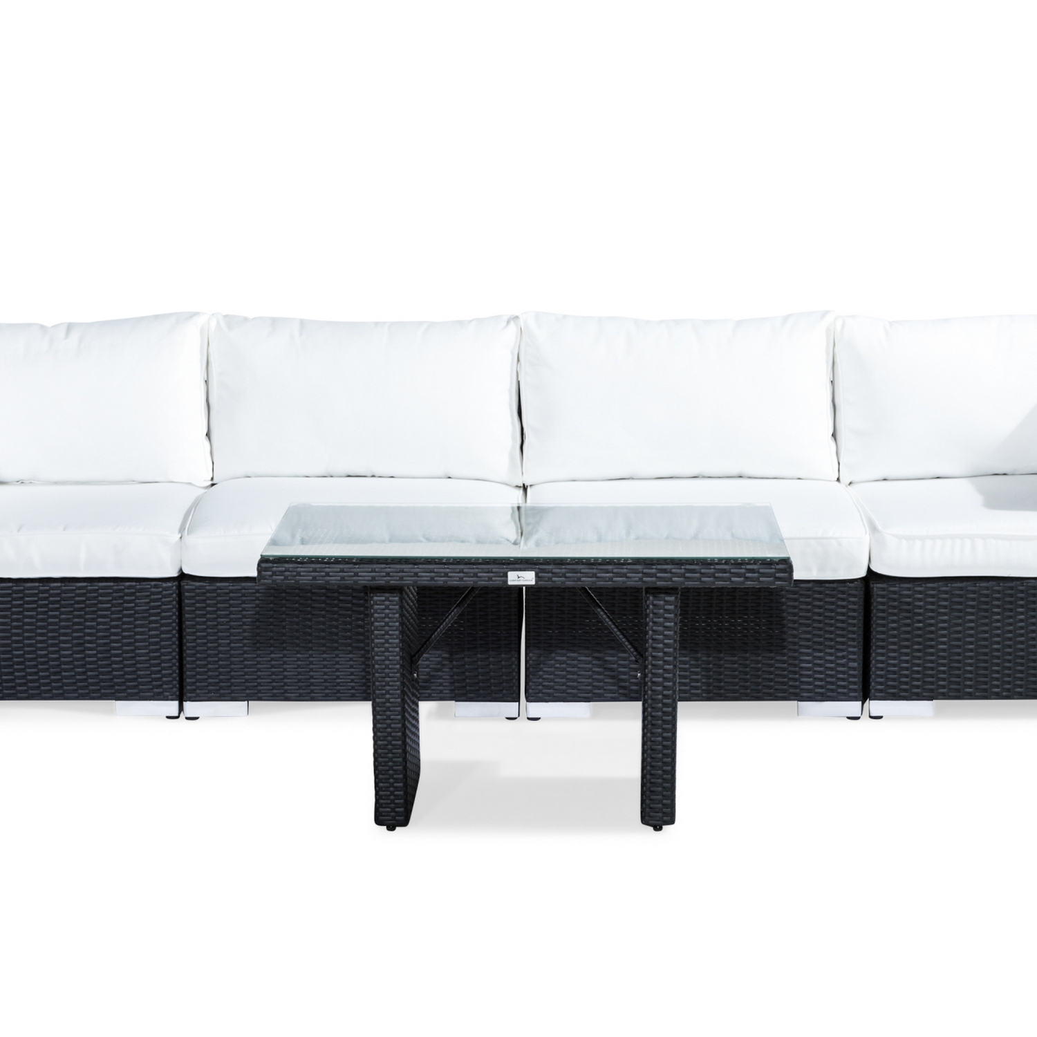 Loungegrupp Comfort Garden Bahamas 4-sits Rak med Utebord 100x60 Utomhus
