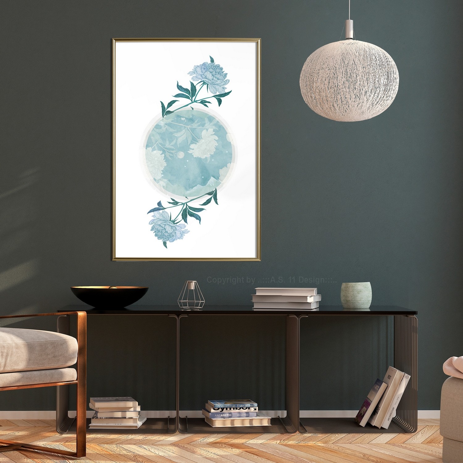 Poster Artgeist Affisch Floral Planet