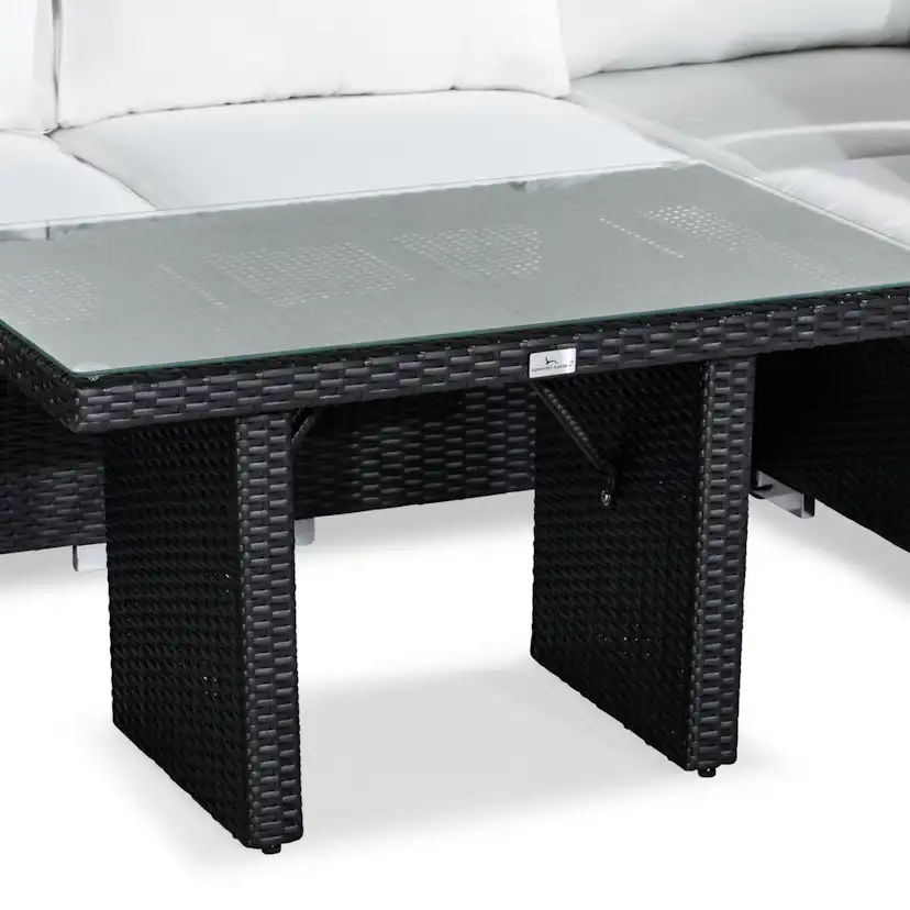 Loungegrupp Comfort Garden Bahamas 4-sits Hörn med Fåtölj och Soffbord 100x60 Utomhus