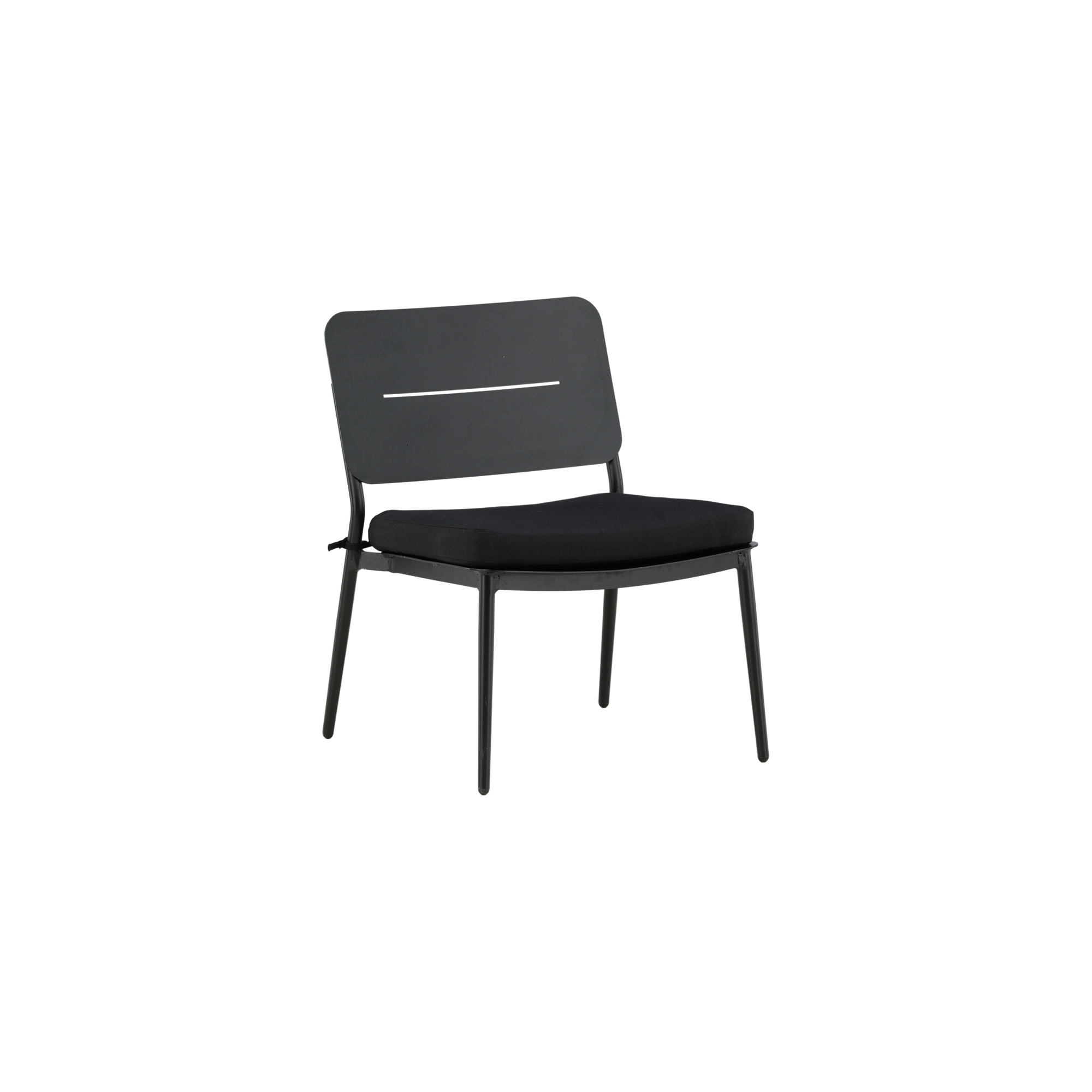 Lina lounge Chair - Black / Black Cushion Svart