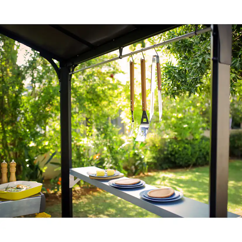 Paviljong Canopia by Palram Austin BBQ Aluminium 1,8 X 2,4 m