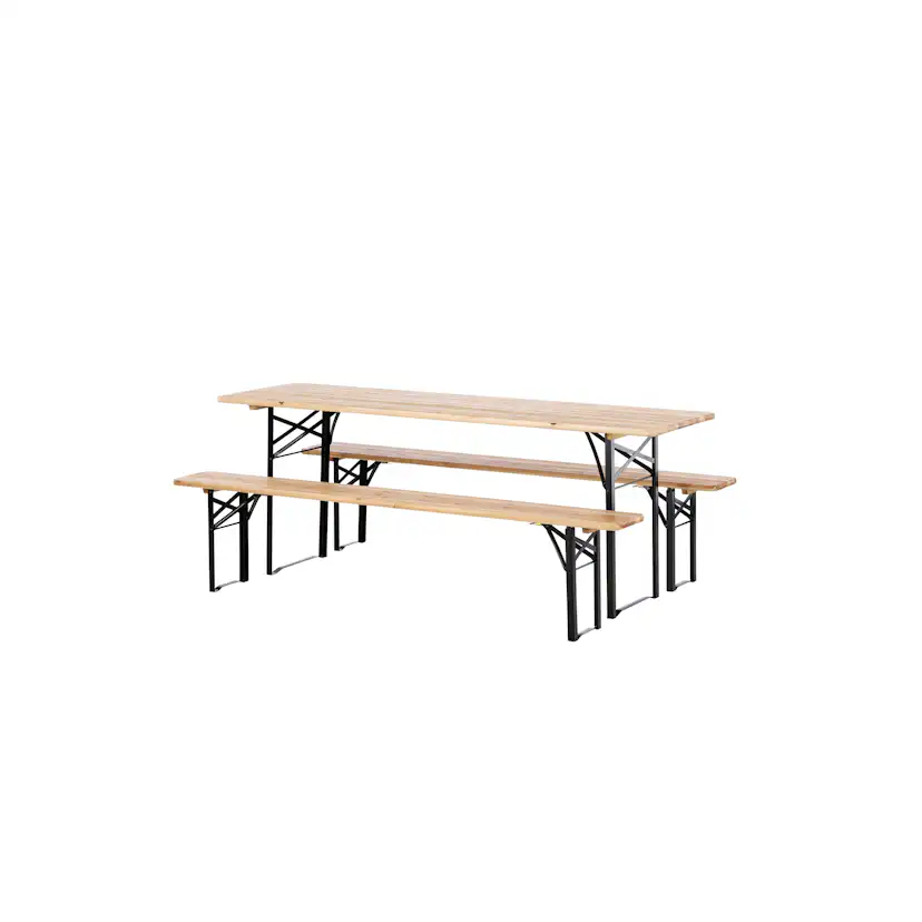 Bänkbord Venture Home Guniess Ihopfällbart Picknickbord med 6 Sittplatser