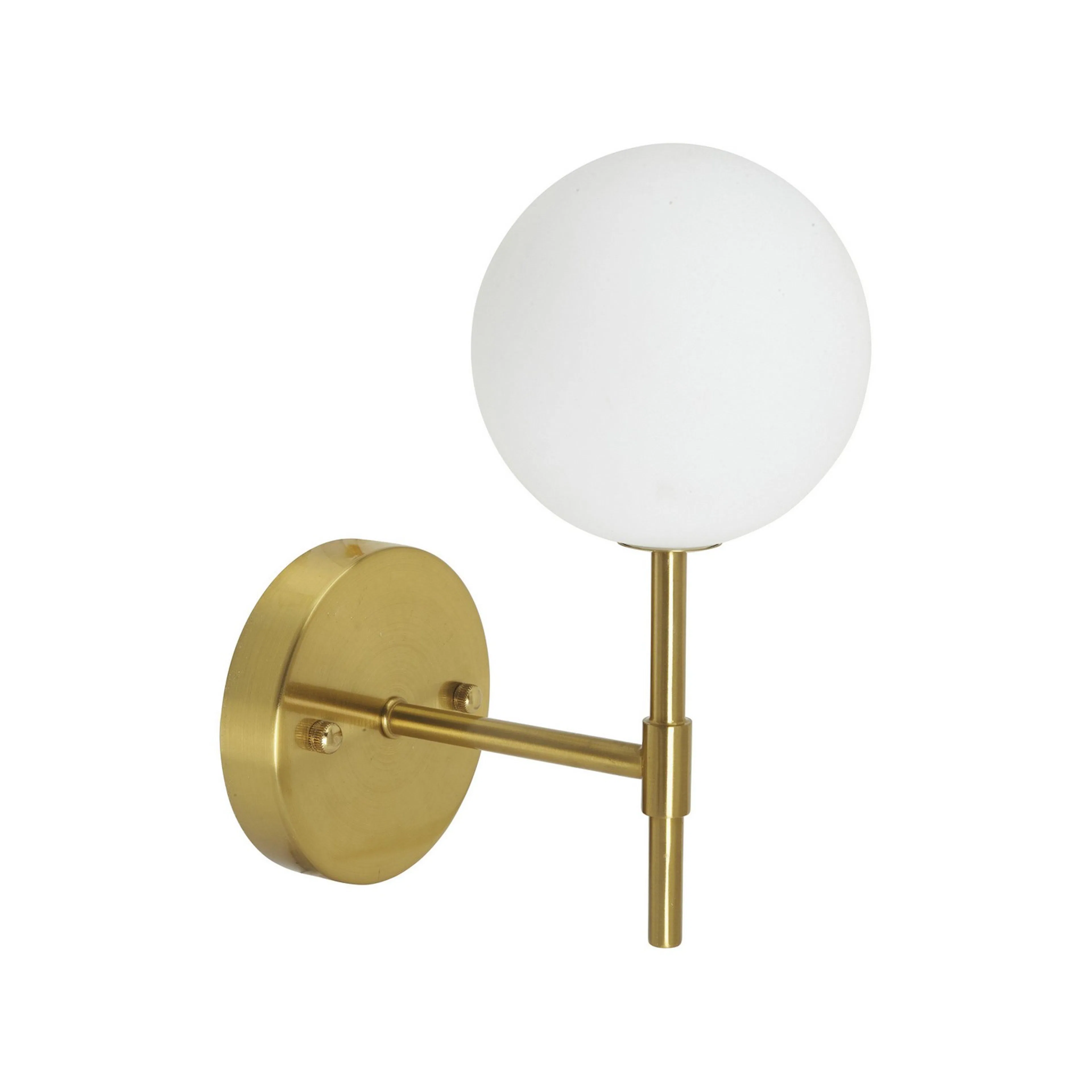 Sigma S vägglampa Guld Opal, 25cm Opal/Mässing