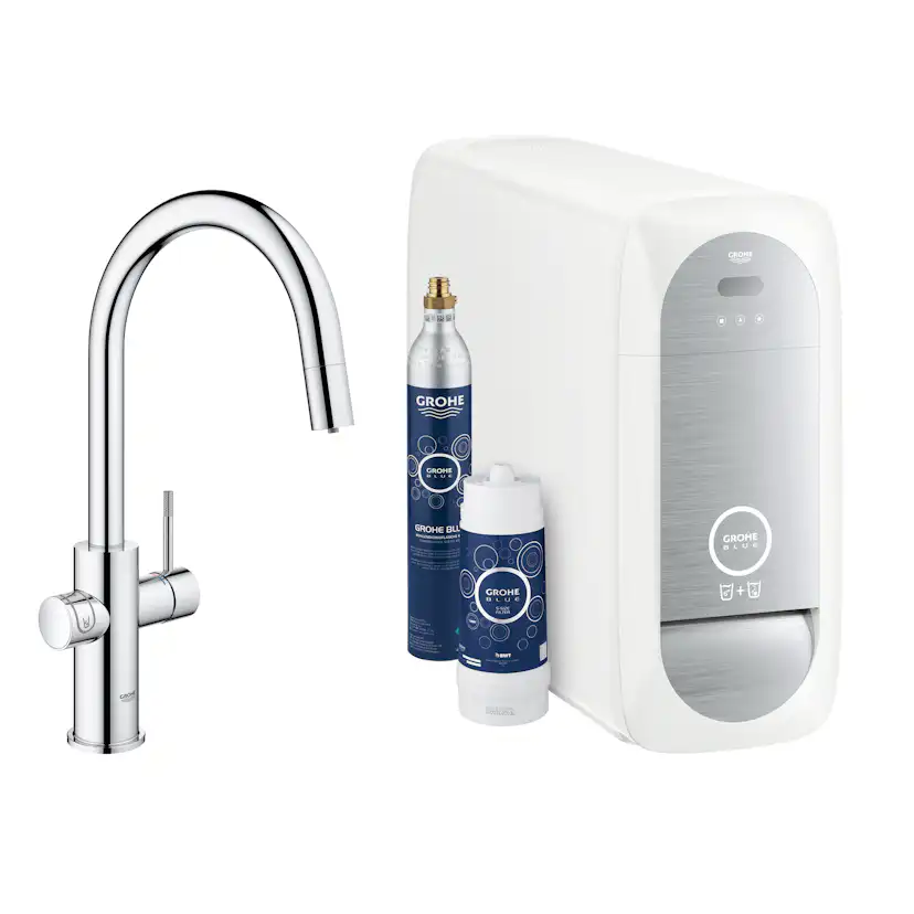 Köksblandare Grohe Blue Home med utdragbar C-pip Starter Kit Bluetooth