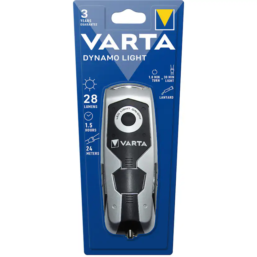 Vevficklampa Varta Dynamo Light 28 lm