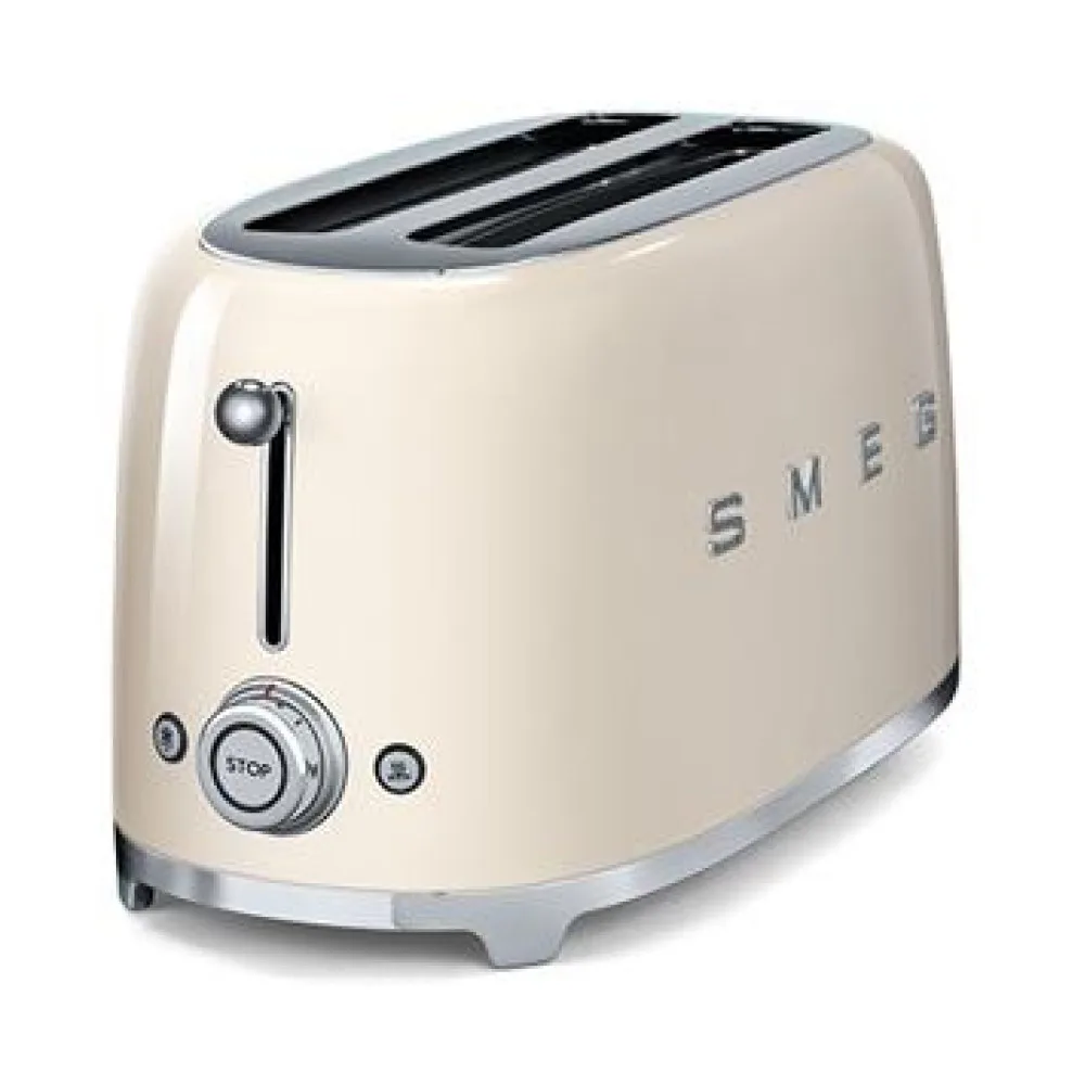 Brödrost Smeg TSF02CREU Gräddvit Retro Design