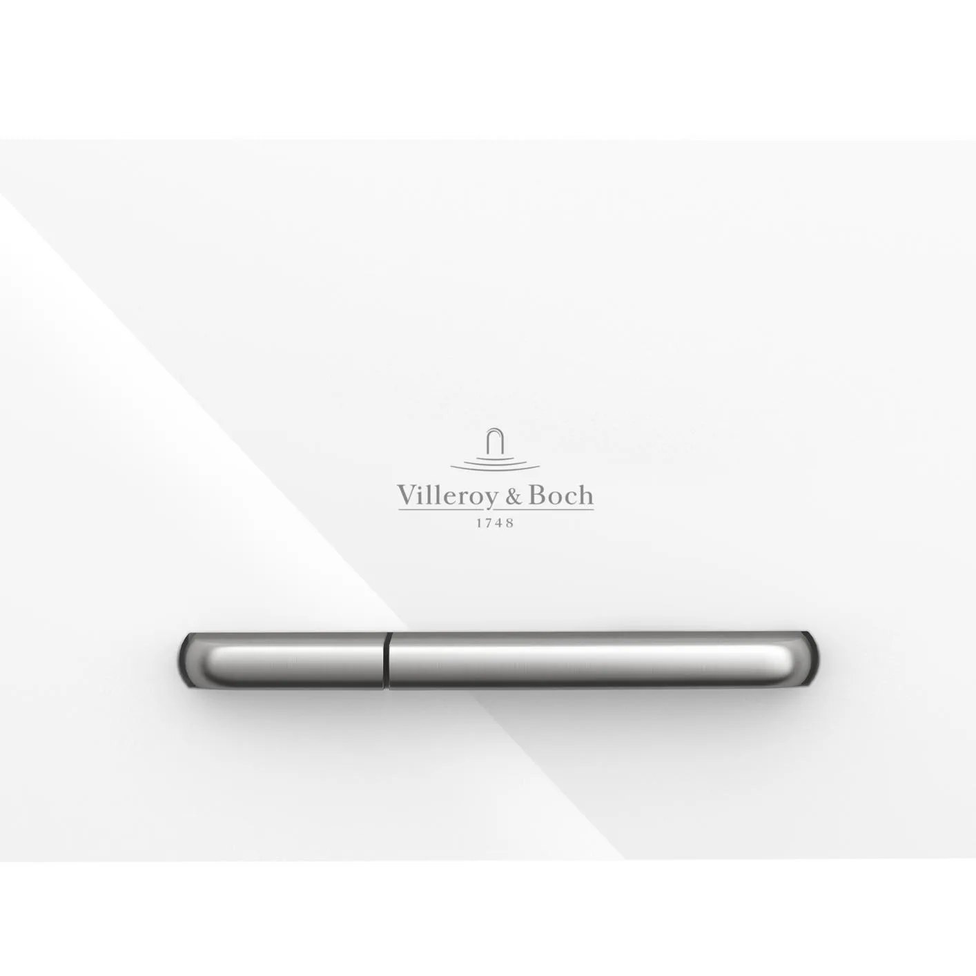 Spolknapp Villeroy & Boch ViConnect installationssystemen 92 Blankvitt glas