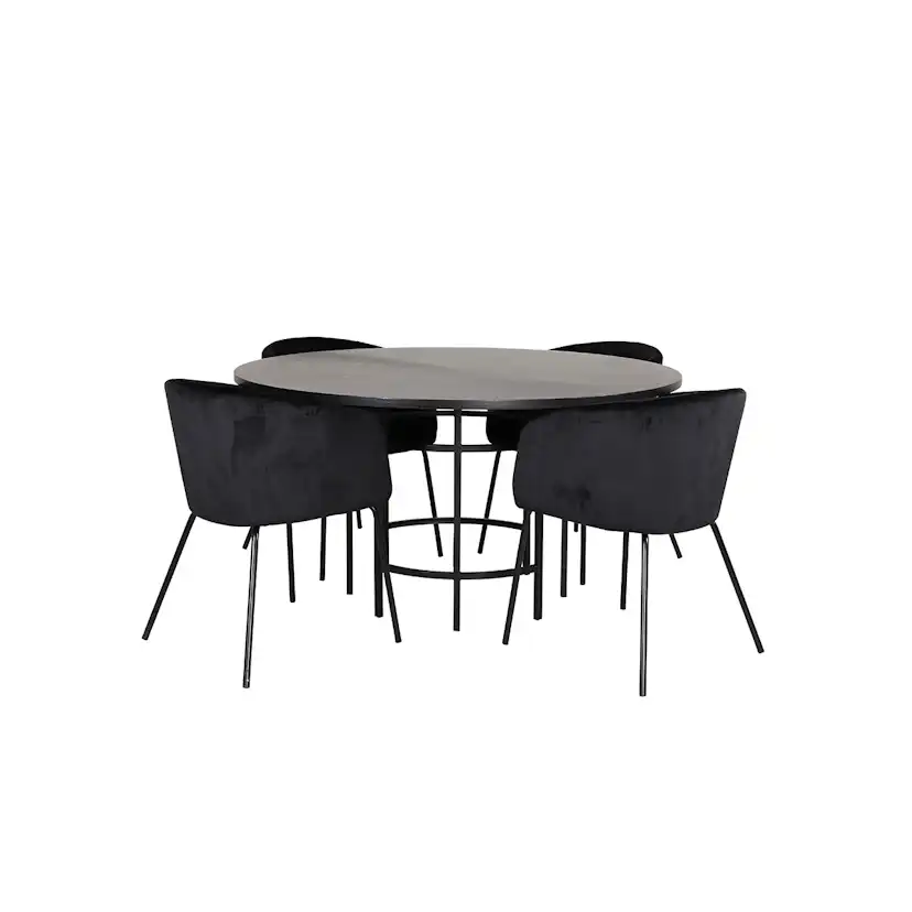 Matgrupp furniture/fashion Copenhagen Ø140 cm med 4 Berit Stolar