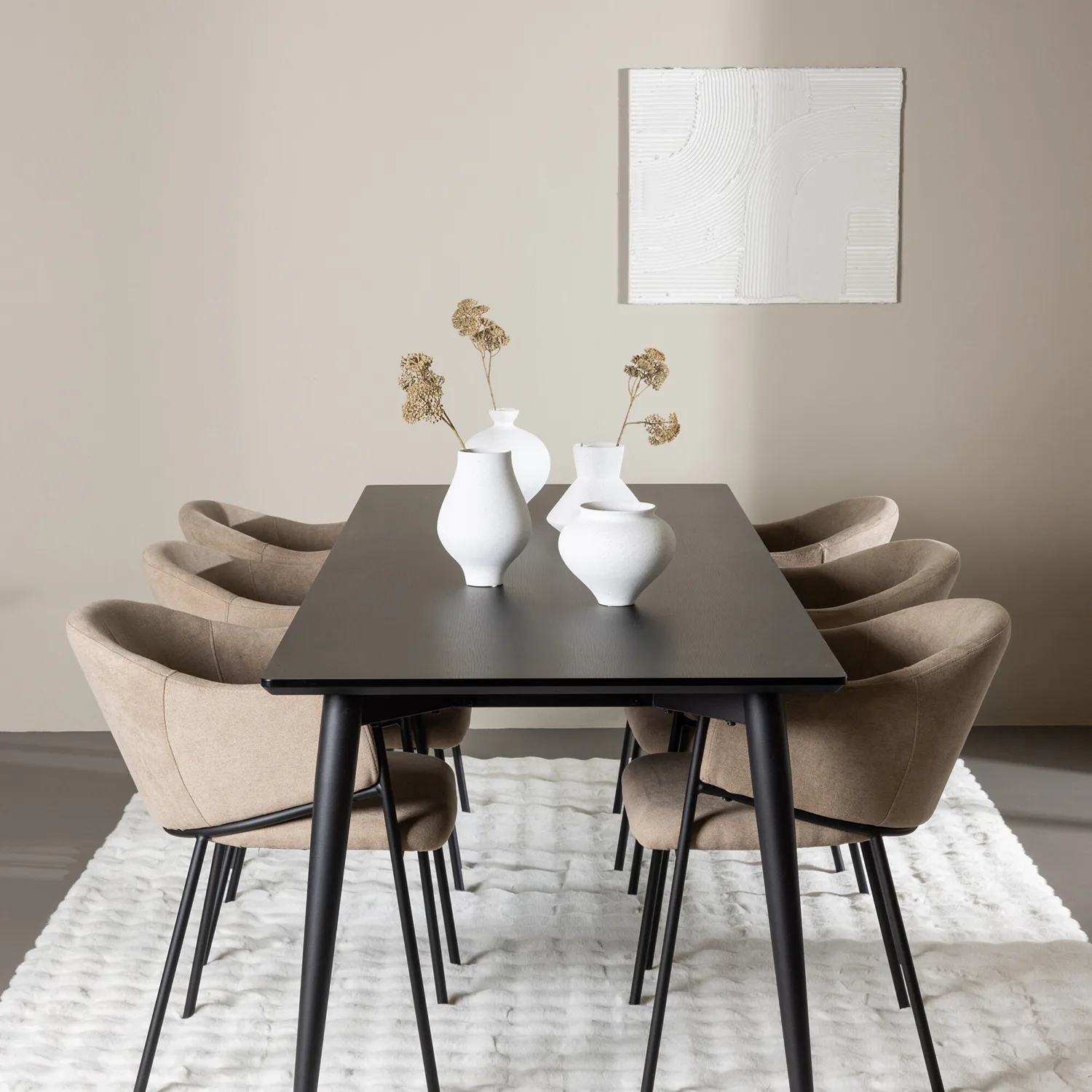 Svart/Beige