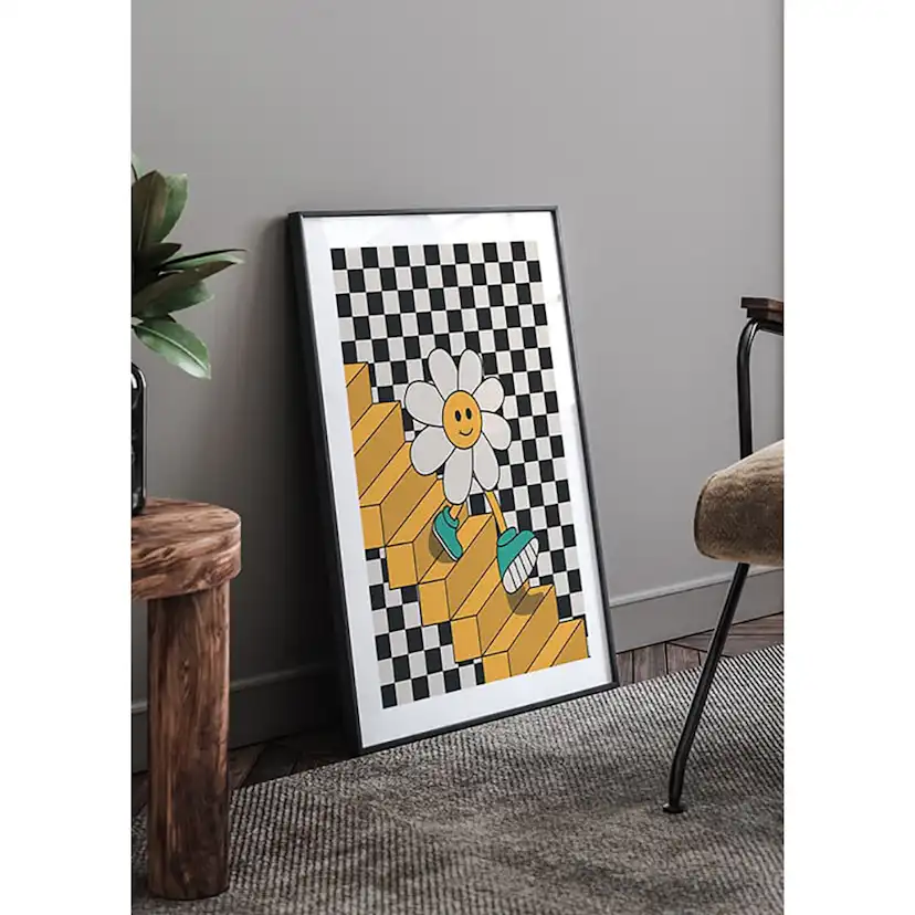 Poster Gallerix Smiley Flower Down The Stairs