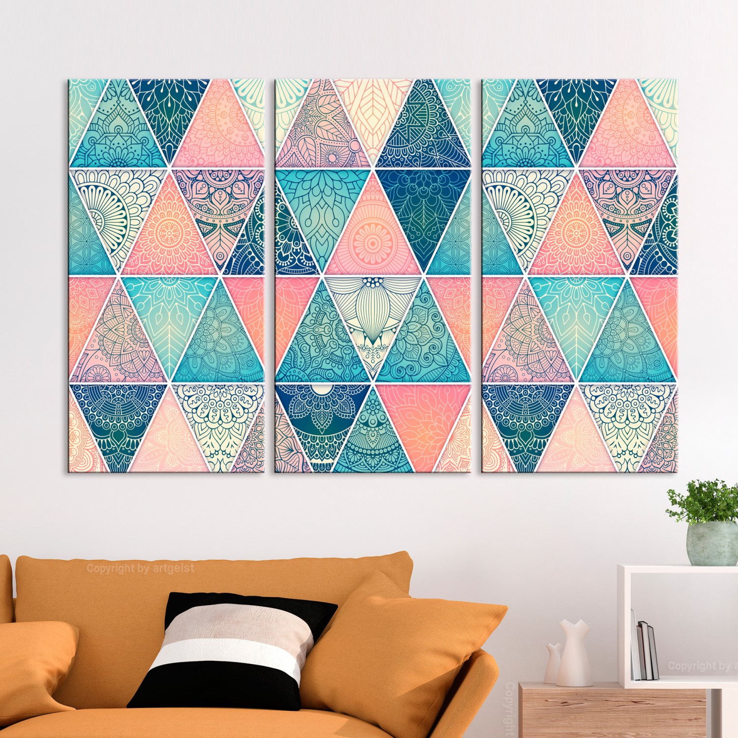 Tavla Arkiio Oriental Triptych 3 delar