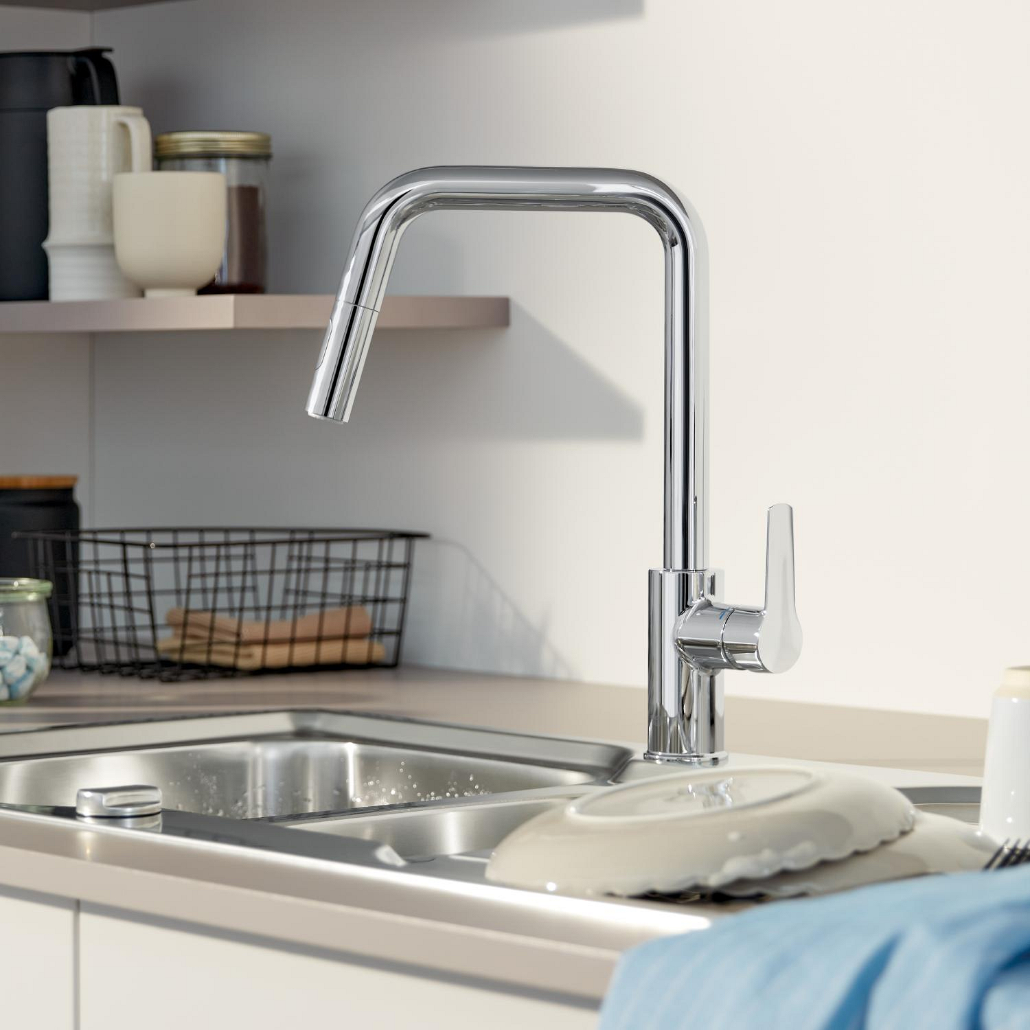 Köksblandare Grohe Start med Utdragbar Pip