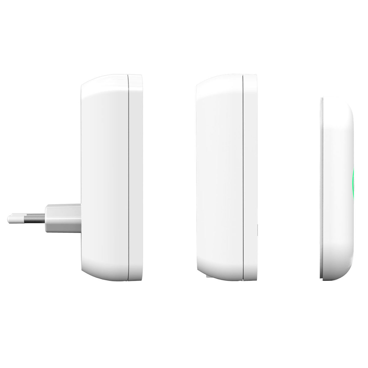 Trådlös Dörrklocka Byron Tygfront Plug-in + Portabel