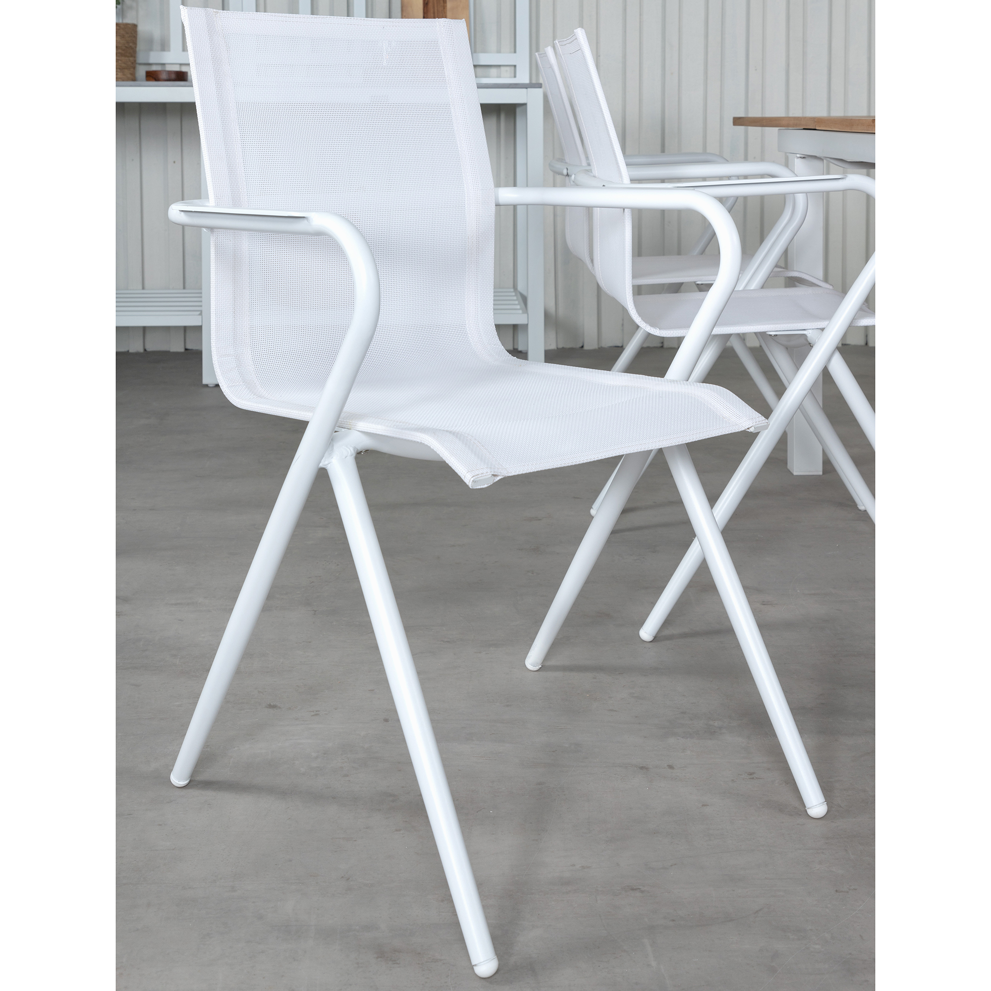 Matgrupp Utomhus Venture Home Pave med 6 Act Trädgårdsstolar L: 160 cm