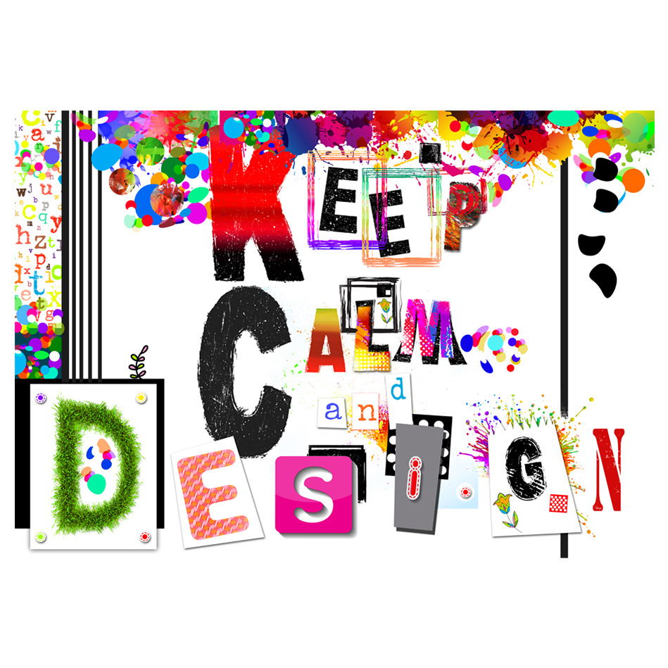 Keep Calm and Design 350x245 Storlek: 350x245 cm