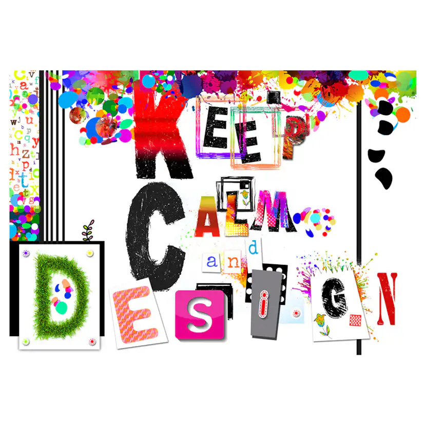 Keep Calm and Design 350x245 Storlek: 350x245 cm