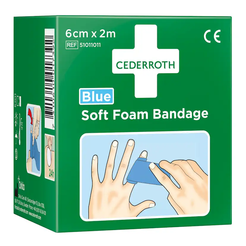 Soft Foam Bandage Cederroth Blue 6 cm